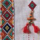 HAND EMBROIDERED LEATHER HUT BAG