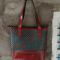 HAND EMBROIDERED LEATHER HUT BAG
