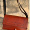 HAND EMBROIDERED LEATHER HUT BAG
