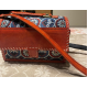 HAND EMBROIDERED LEATHER HUT BAG