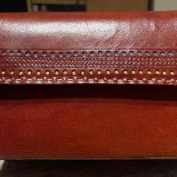 HAND MADE LEATHER HUT BAG 