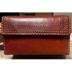 HAND MADE LEATHER HUT BAG 