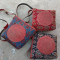 HAND EMBROIDERED LEATHER HUT BAG